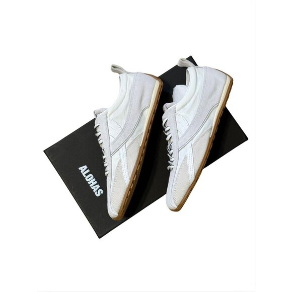 ALOHAS Tb. 304 Nylon All White Sneakers NEW $190 Sz 37 6.5 - Picture 4 of 7